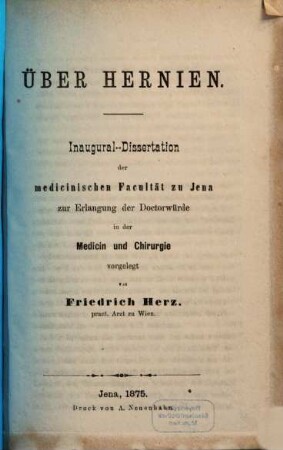 Über Hernien