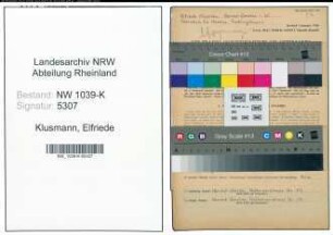 Entnazifizierung Elfriede Klusmann , geb. 05.10.1918 ()