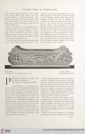 31.1907 = Nr. 123: Practical points on the art of wood-carving