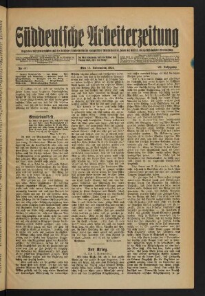 Nr. 46. Den 15. November 1914. - Nr. 50. Den 13. Dezember 1914.