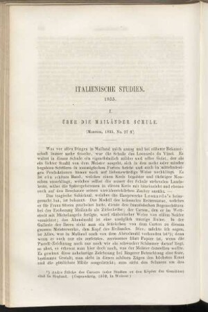 Italienische Studien. 1835.