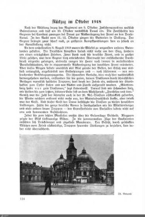 Rückzug und Heimkehr im Oktober-November 1918
