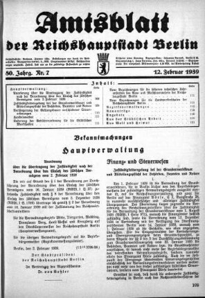 1939,7: Nr. 7, 12. Februar 1939