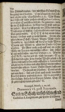 Evangel. Matth. 5, 20. 26. Dominica VI. post Trinitatis.