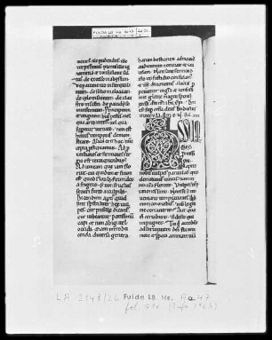 Bernhard von Clairvaux, Sermones in Cantitum Canticorum — Initiale A?, Folio 51 verso