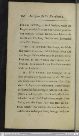 110. Die Idylle (die Ekloge, das Schäfergedicht)