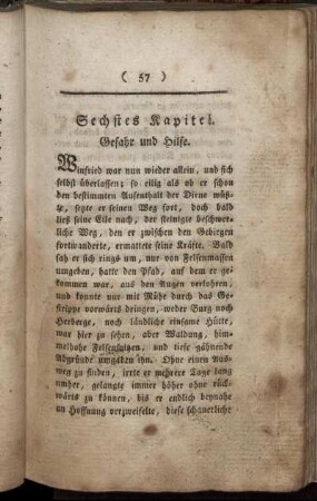 Sechstes Kapitel. Gefahr und Hilfe.
