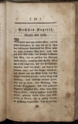 Sechstes Kapitel. Gefahr und Hilfe.