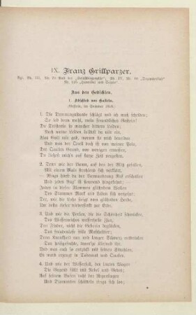 IX. Franz Grillparzer