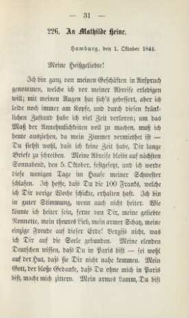 226. An Mathilde Heine