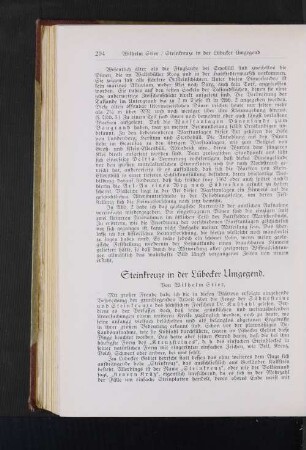 Steinkreuze in der Lübecker Umgegend.