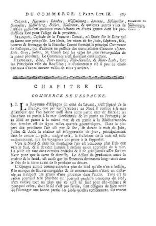 Chapitre IV. Commerce De L'Espagne
