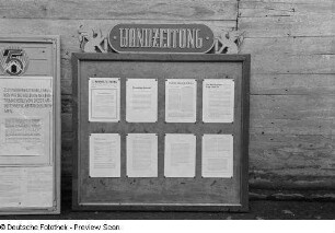 Wandzeitung der Wertpapierdruckerei Leipzig