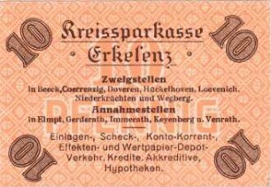 Notgeld des Kreises Erkelenz