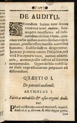 157-217, De Auditu.