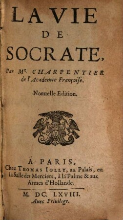 La Vie de Socrate