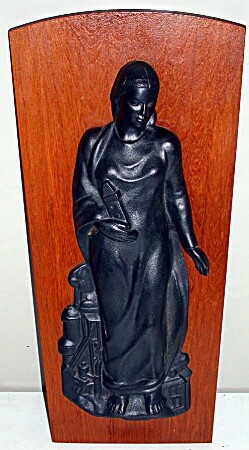 Relief, Heilige Barbara mit Turm