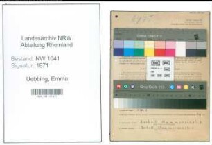Entnazifizierung Emma Uebbing , geb. 05.08.1896 ()