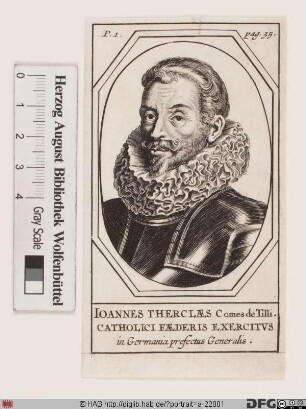Bildnis Johann Tserclaes Tilly, 1623 Graf von
