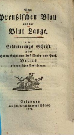 Vom Preußischen Blau und der Blut Lauge