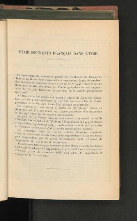 La situation du commerce en 1907.