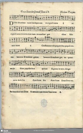 Tenor Secundus secundi Chori a 8