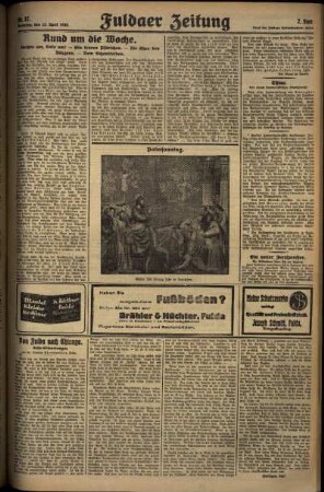 Zweite Ausgabe vom Sonntag, den 13. April 1930.