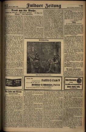 Zweite Ausgabe vom Sonntag, den 13. April 1930.