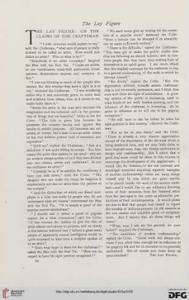 The lay figure: on the claims of the craftsman