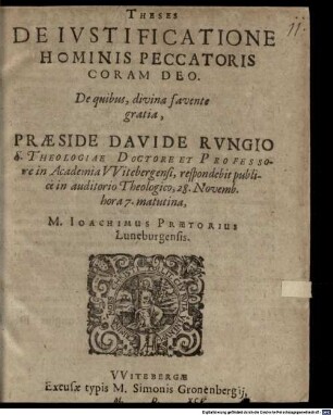 Theses de iustificatione hominis peccatoris coram Deo