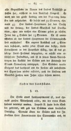 Rechte der Landstände