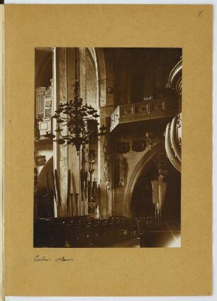 Dom (jetzt kath. Pfarrkirche), Kulmsee: Innenansicht (aus: Skizzen- und Fotoalbum 20)