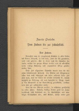 Das Zahnen.