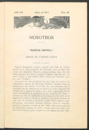"Rosendo Montoya" : Noche de Viernes Santo