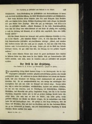 ¬Der¬ Drill in der Erziehung