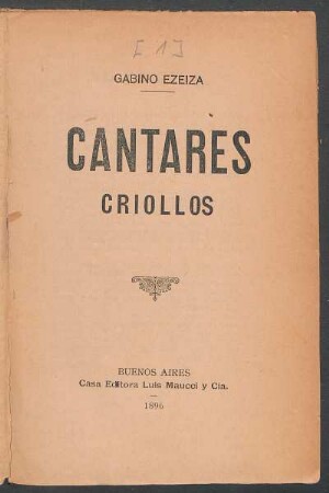 Cantares criollos