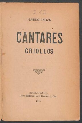 Cantares criollos