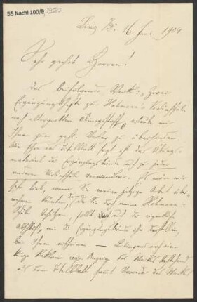 Brief an B. Schott's Söhne : 16.06.1904
