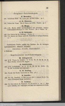 Kupferstiche und Radirungen