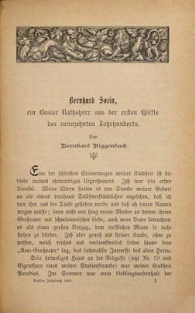 Basler Jahrbuch. 1889