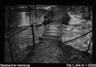 Bredenbek nahe Alster, Hochwasser 1956