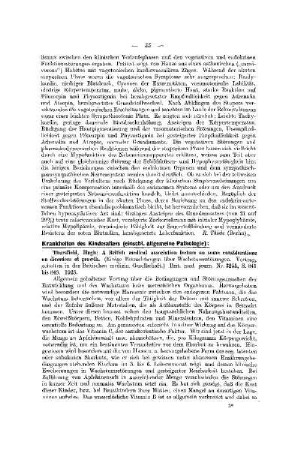 Krankheiten des Kindesalters : (einschl. allgemeine Pathologie)