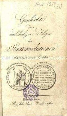 Abhandlung über die negativen Auswirkungen von Revolutionen