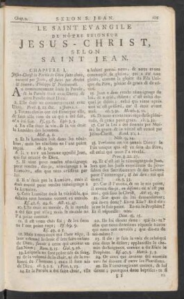 Le Saint Evangile De Nôtre Seigneur Jesus-Christ, Selon Saint Jean
