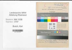 Entnazifizierung Karl Busch , geb. 24.09.1902 (Angestellter)