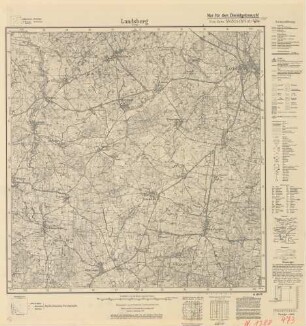 1788 (alte Nr.: 473) Landsberg in Ostpr., Meßtischblatt (4cm - Karte)