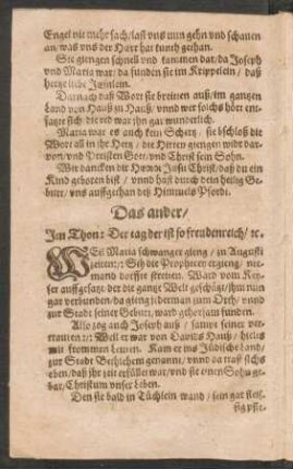 Das ander/ Jm Thon: Der tag der ist so freudenreich/ [et]c.