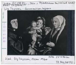 Jan van Scorel: Madonna mit Kind und zwei Stiftern. Lugano, Sammlung Thyssen-Bornemisza