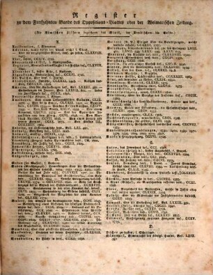 Oppositions-Blatt oder Weimarische Zeitung. 15. 1820 = Juli - Sept.