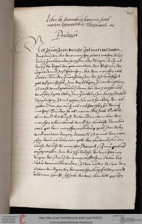 Paracelsus, De animabus hominum post mortem apparentibus, dt. (Fragment)